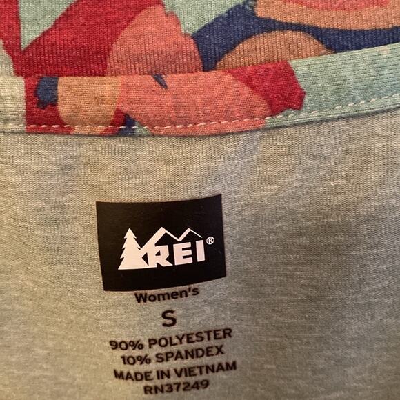 REI women’s size S floral print midi activewear dress - Picture 3 of 5